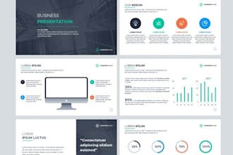 desing a modern professional powerpoint presentation