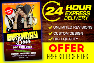 be creative flyer, poster design and all the graphics work