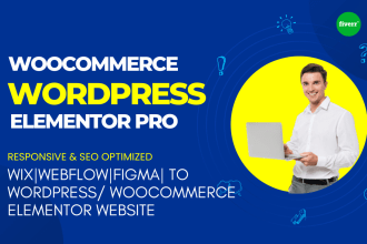 design redesign copy clone website with wordpress  woocommerce elementor