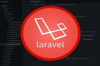 install, fix, and develop laravel website or API