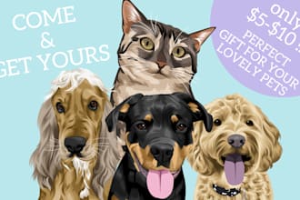 turn your pet photo into amazing vector art