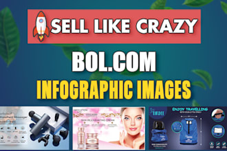 create 7 bol infographic listing images that sells