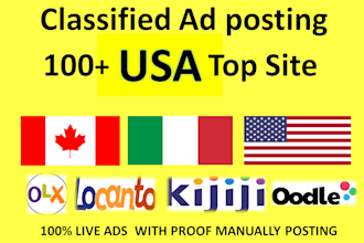 do classified ad posting best usa,uk,canada  sites