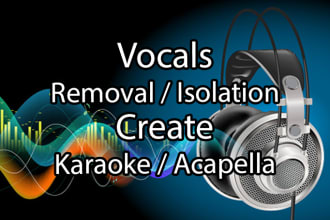 remove or isolate vocals and create stems of audio under 4 hours