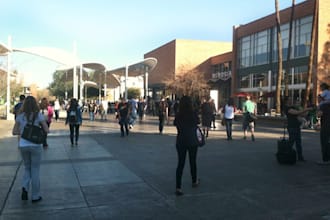 post 50 Flyers around Arizona State University with 60,000 students