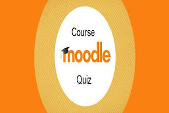 create course, quiz in your moodle