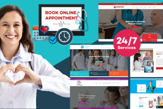 design medical and healthcare website