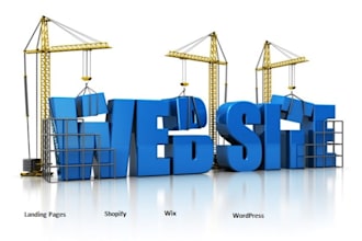 design shopify, wordpress, wix and custom landing pages