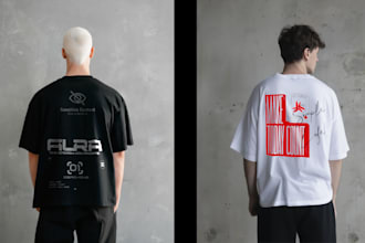 do custom made futuristic tshirt design