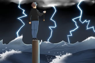 draw webcomic or webtoon or scrolldown comic for you