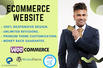 create and customize ecommerce website with woocommerce