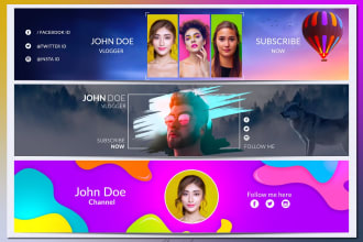 design professional youtube channel art