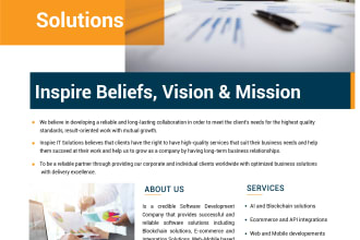 design professional flyer and  brochure urgently