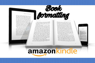 do book formatting and layout design kdp book formatting