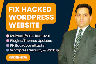 remove malware from wordpress website and hosting server, recover hacked website