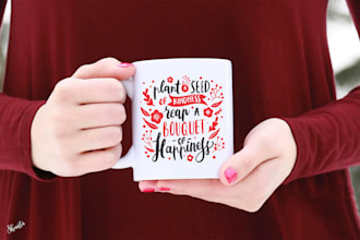 do awesome custom coffee mug design within 24hrs