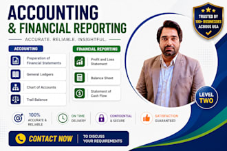 prepare general ledgers, profit and loss with balance sheet