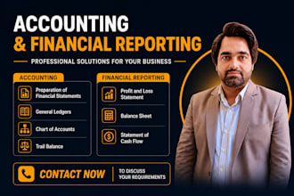 prepare general ledgers, profit and loss with balance sheet