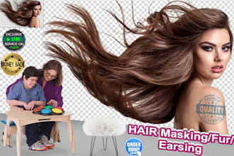 impressive photoshop hair masking 1 to 100 images superfast