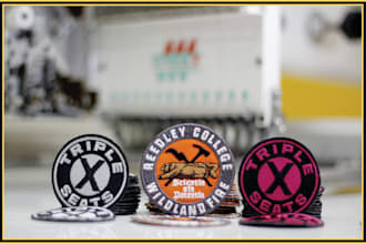 do digitizing vector woven and custom embroidery patches