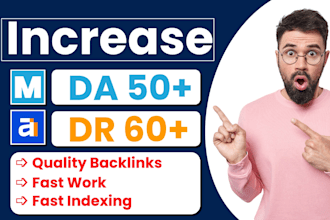 increase moz domain authority ahrefs domain rating 60 plus
