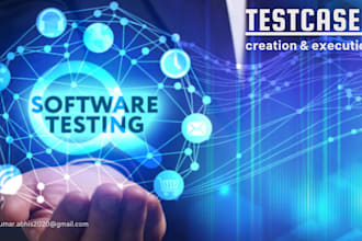 creat and execute testcase for web application