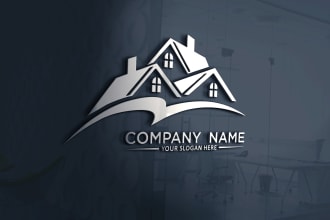 design stunning,outstanding and investment real estate logo
