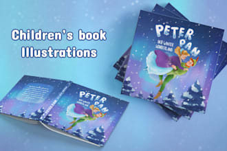 illustrate children storybooks and picture books, hand drawn, no ai