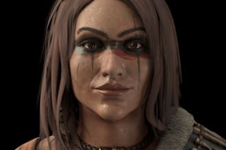 create realistic head and bust for 3d printing and games