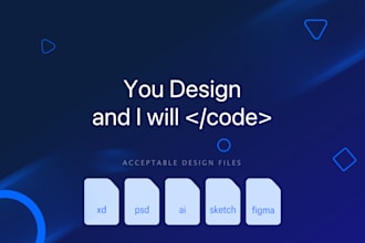 convert your design to HTML and CSS
