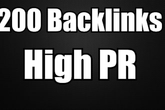 make 200 ultra high quality backlinks