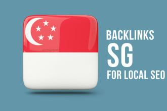 do 30 singapore local premium backlinks for your website