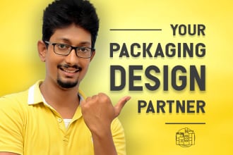 design label, pouch or box packaging with all files in 1 day