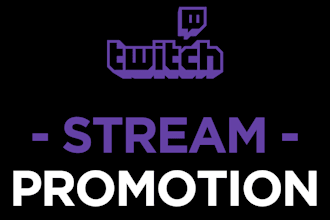 promote your twitch stream on my 200k users website