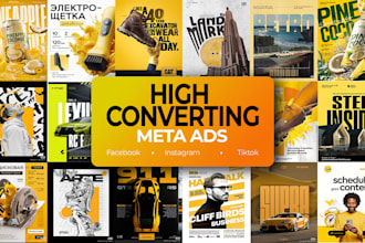 design high converting meta ad creatives for facebook