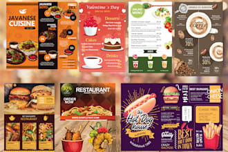 restaurant menu, food menu and digital menu screen
