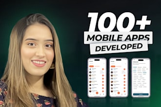 do mobile app development ios app and android app using react native flutter