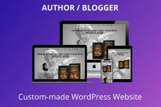 create a responsive author or blogger website in wordpress