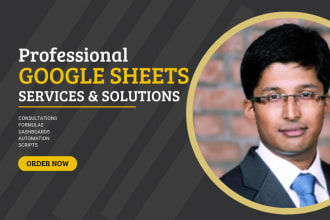 do data analysis, dashboard and scripts in google sheets