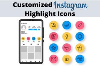 create customized instagram highlight icons