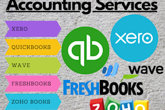 do bookkeeping in quickbooks, zoho books,quicken, workday