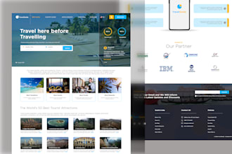 design classic and modern web pages or landing page