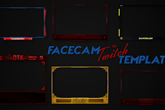 create a custom facecam overlay for twitch mixer youtube