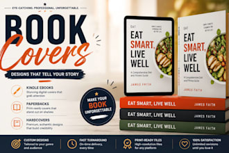 design a book cover design and ebook cover KDP ingramspark