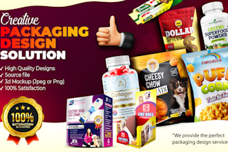 do label design, packaging design and box design