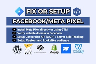 install facebook pixel code and create a custom audience