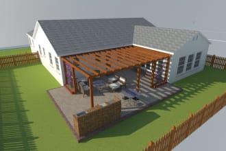 do 3d pergola, pavilion, gazebos and wood furniture