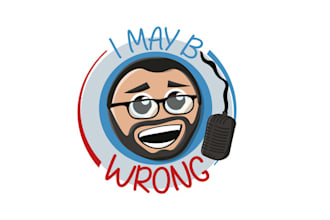 design creative podcast fun logo for your business