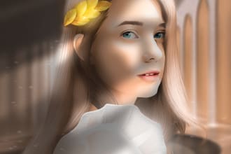 turn your photo into fantastic digital portrait art