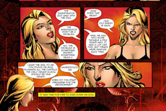do professional comic book lettering